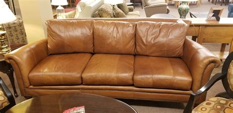 Clayton Marcus Leather Sofa Delmarva Furniture Consignment