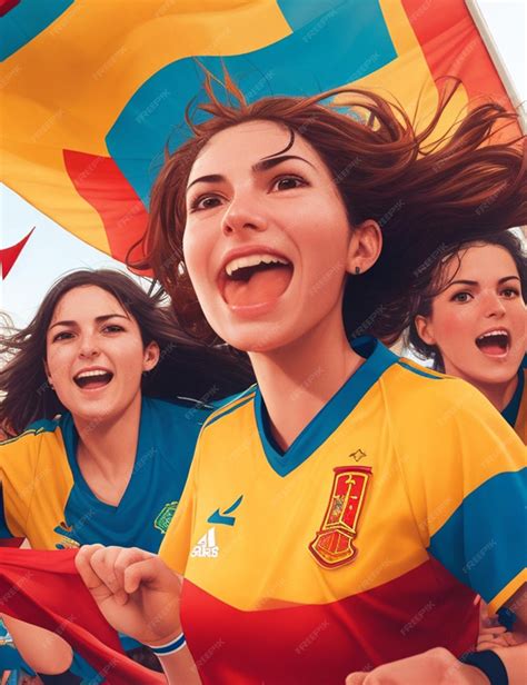 Premium Ai Image Victory For The Spanish Women S National Football Team Free Image Background