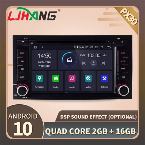 LJHANG 1 Din Android 10 Car DVD Player For Seat Leon 2014 2015 2016