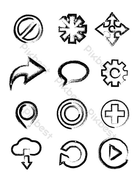 Ink Simple Small Icons Collection Png Images Ai Free Download Pikbest