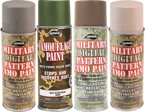 Camo Military Spray Paint Can 12 Oz Camouflage Digital Pattern Army