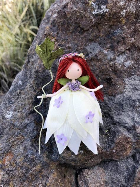 Handmade Fairy Doll Flower Fairy Doll Figurine Fairy Rag Etsy Uk