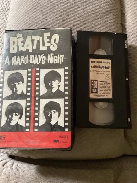 The Beatles A Hard Days Night Movie Vhs 999 Picclick