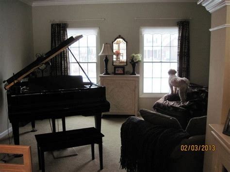 Decorating around a baby grand piano in a small living room - Home