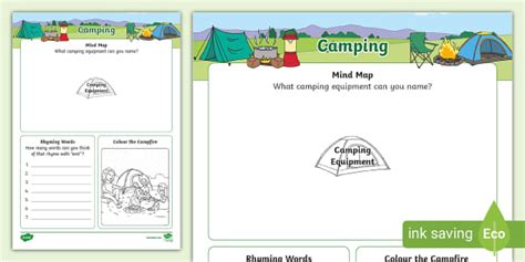 Camping Boredom Buster Worksheet Teacher Made Twinkl