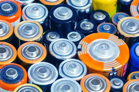 Many Various Batteries Stock Photo Image Of Garbage 100879842