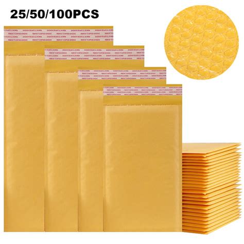 All Size Kraft Bubble Mailers Shipping Padded Envelopes Self Seal 2550
