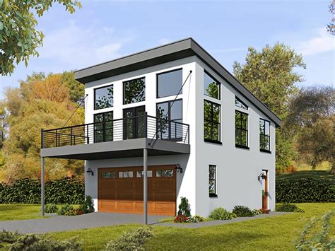 Garage Living Plan 51479 Modern Style With 820 Sq Ft 1 Bed 1 Bath