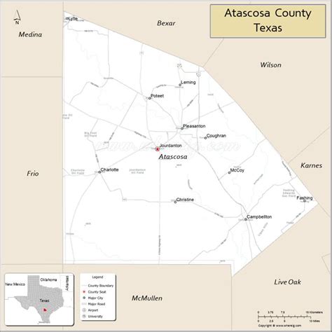 Map Of Atascosa County Texas