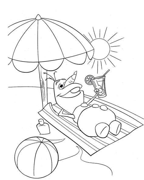 Olaf In Summer Coloring Pages Summer Coloring Pages Frozen Coloring