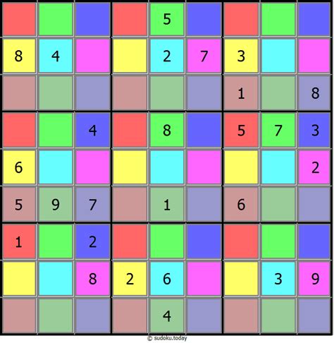 Color Sudoku Sudokutoday
