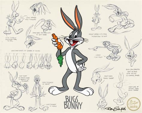 Bugs Bunny Model Sheet Clampett Studio