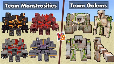 All Iron Golems Vs All Monstrosities Minecraft Dungeons All Iron