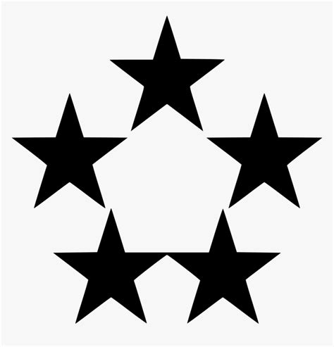 Five Stars Star S 5 Star General Symbol Hd Png Download Kindpng