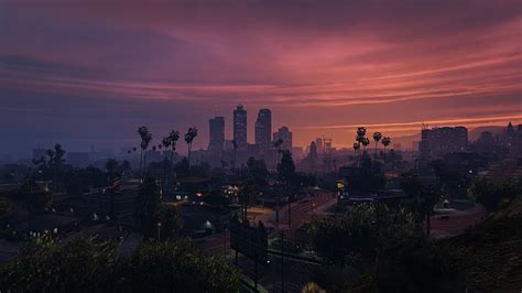4k Grand Theft Auto V Los Santos Panorama Hd Wallpaper