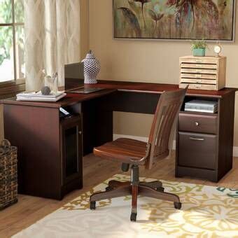 Bowerbank L-Shaped Executive Desk | L shaped executive desk, L shaped desk, Adjustable standing desk