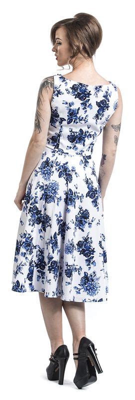 Blue Rosaceae Swing Dress Handr London Medium Length Dress Emp