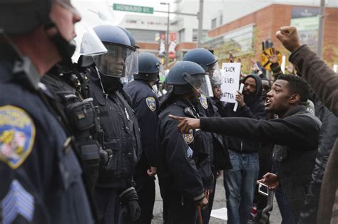 Scenes Of Chaos In Baltimore As Thousands Protest Freddie Grays Death