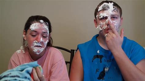 Whip Cream Pie Face Challenge Youtube