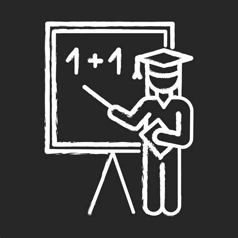education industry chalk icon educational process pedagogy practice learning system