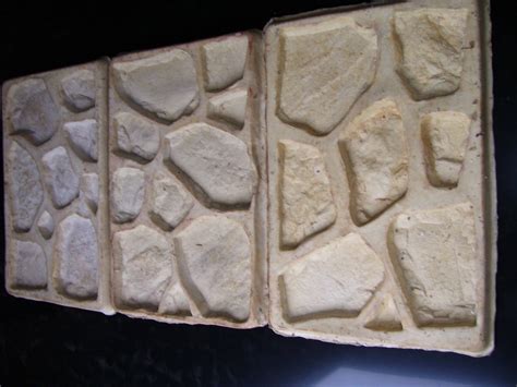 Cheng stepping stone molds are made of high impact polystyrene. .6..FIELD STONE... Veneer Concrete Rubber Molds...DIY ...