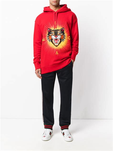Try to introduce your cat to wearing clothes slowly, watching for signs. Lyst - Gucci Angry Cat Applique Hoodie in Red for Men