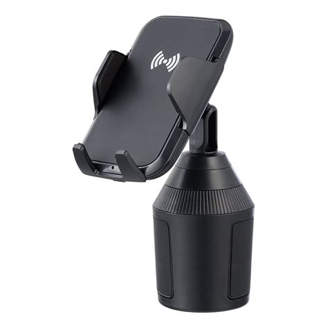 Onn Cup Holder Phone Mount With Wireless Charger