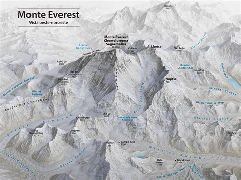 Mapa Do Monte Everest