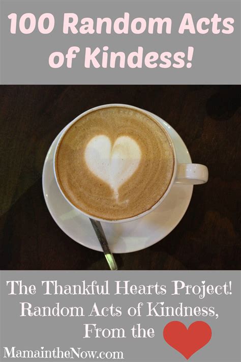 100 Random Acts Of Kindness From The Heart