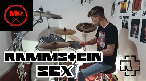 rammstein sex drum cover youtube