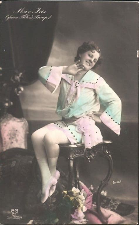 Tiller Girl May Iris Ggco Gerlach 305 4 Gerlach Tiller Girl Dancing Vintage Cards
