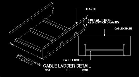 Cable Ladder Detail Drawing Is Given In This Autocad File Cadbull