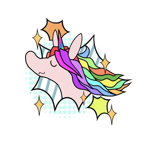 Rainbows And Unicorns Clipart Png Images A Confident Pop Style Rainbow