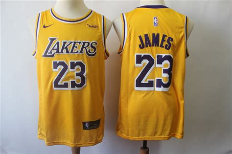 Prices will keep going up over time! New Lakers 23 Lebron James Gold 2018-19 Nike Swingman ...