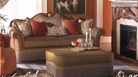 From the graceful lines of its deep carvings to the crowning. Cortina Living Room Collection From Aico Furniture - YouTube