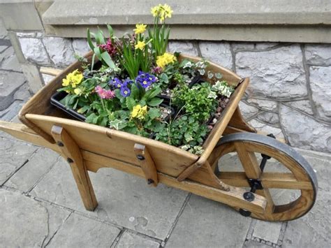 27 Wheelbarrow Planter Ideas Garden Outline