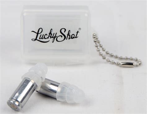 Luckyshot 9mm Nickel Bullet Ear Plugs Top Gun Supply