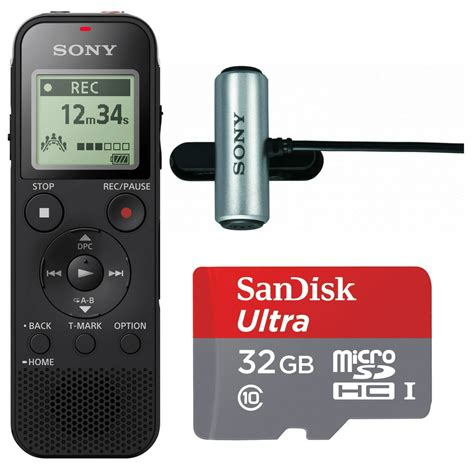 Sony Digital Voice Recorder With Built In Stereo Mic And 32gb Card