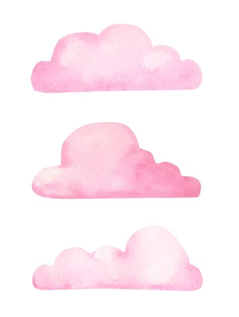 Premium Vector Watercolor Clouds Collection