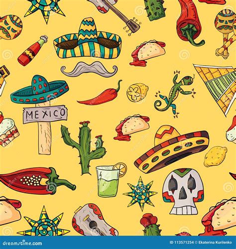 Mexican Design Patterns Vector