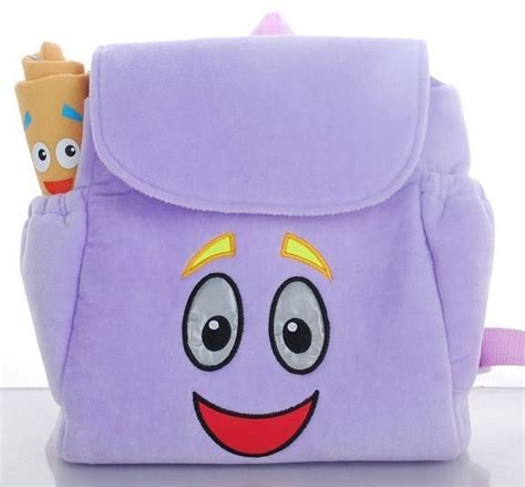 Dora Backpack Dora Explorer New Backpack And Map Purple Soft Cute Great
