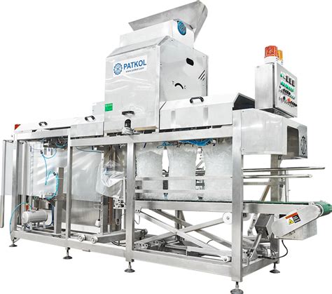 automatic ice packing machine  kgpack patkol ice making cold storage meat processing