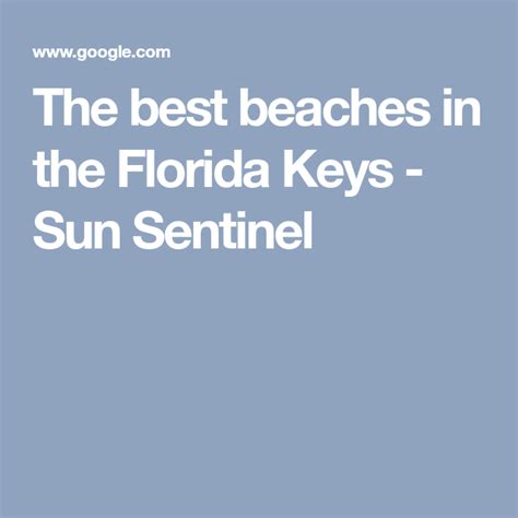 The Best Beaches In The Florida Keys Florida Keys Florida Best