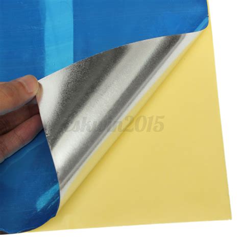 Silver 01mm Solar Reflective Film Self Adhesive Mirror Contact Paper 0