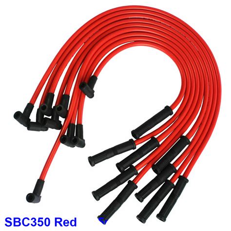 8mm Electronic Ignition Spark Plug Wire 9pcs Set For Chevy Sbc Bbc 350