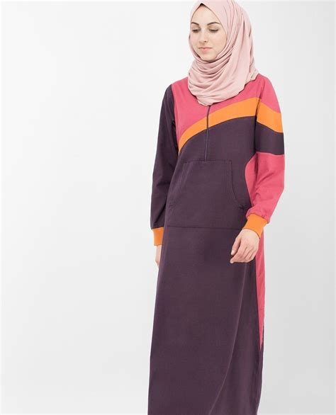 Sunny Stripes Abaya Jilbab Sport Dress Jilbab Fashion