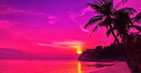 Beachsunsetwallpaper 1600×1000 Real Pink Queen Pinterest Pink Beach Beach And