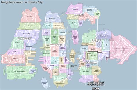 Liberty City Street Map