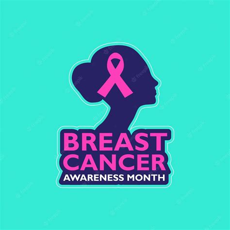 Premium Vector October Breast Cancer Awareness Month Banner With