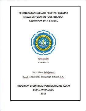 Download Bentuk Dan Contoh Cover Makalah Yang Baik Dan Benar Tambah P